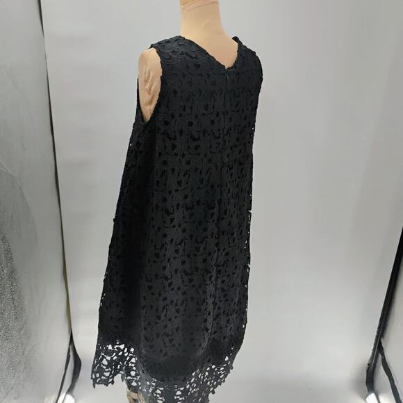Ne Quittez Pas Montmartre Lace Swing Dress Black Sleeveless Women Size Medium - Picture 7 of 13